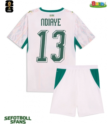 Senegal Iliman Ndiaye #13 Hemmaställ Barn VM 2026 Kortärmad (+ Korta byxor)